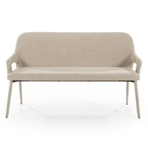 Eetkamerbank Fika  By-Boo met armleuning  140 cm breed - taupe stof