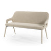 Eetkamerbank Fika  By-Boo met armleuning  140 cm breed - taupe stof