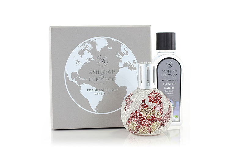 Ashleigh & Burwood Cadeauset - Earth's Magma Geurlamp + Frosted earth geurolie