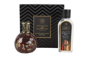 Ashleigh & Burwood Cadeauset - Dragon´s Eye paars Geurlamp + Moroccan spice geurolie