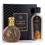 Ashleigh & Burwood Cadeauset - Golden Sunset Geurlamp goud + Morrocan Spice geurolie