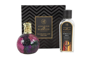 Ashleigh & Burwood Cadeauset - Magenta Crush Geurlamp + Morrocan Spice geurolie