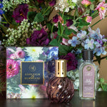 Ashleigh & Burwood Cadeauset - Heritage Geurlamp paars + Velvet Plum & Cassis geurolie