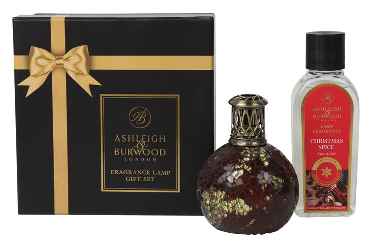 Ashleigh & Burwood Cadeauset - Dragon's Eye Geurlamp + Christmas Spice geurolie