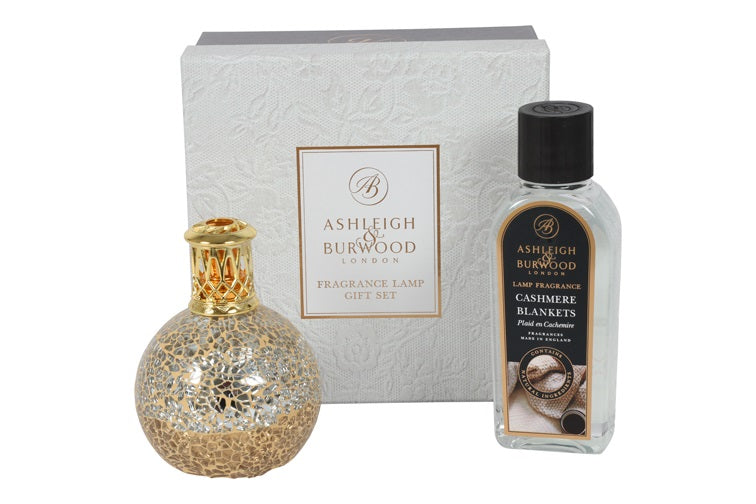 Ashleigh & Burwood Cadeauset - Little Treasure Geurlamp + Cashmere blankets geurolie