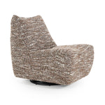 Fauteuil draaibaar Loys Eleonora zonder armleuning - Bruine Barkley stof