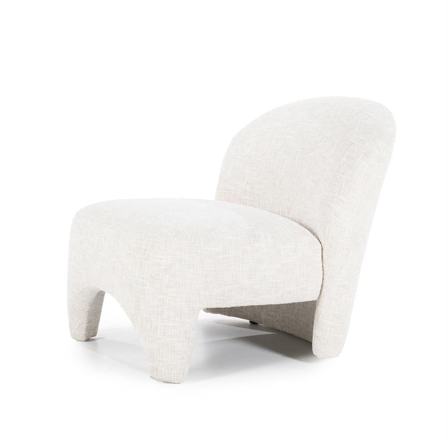 Fauteuil Owen Eleonora zonder armleuning - Beige Batea stof