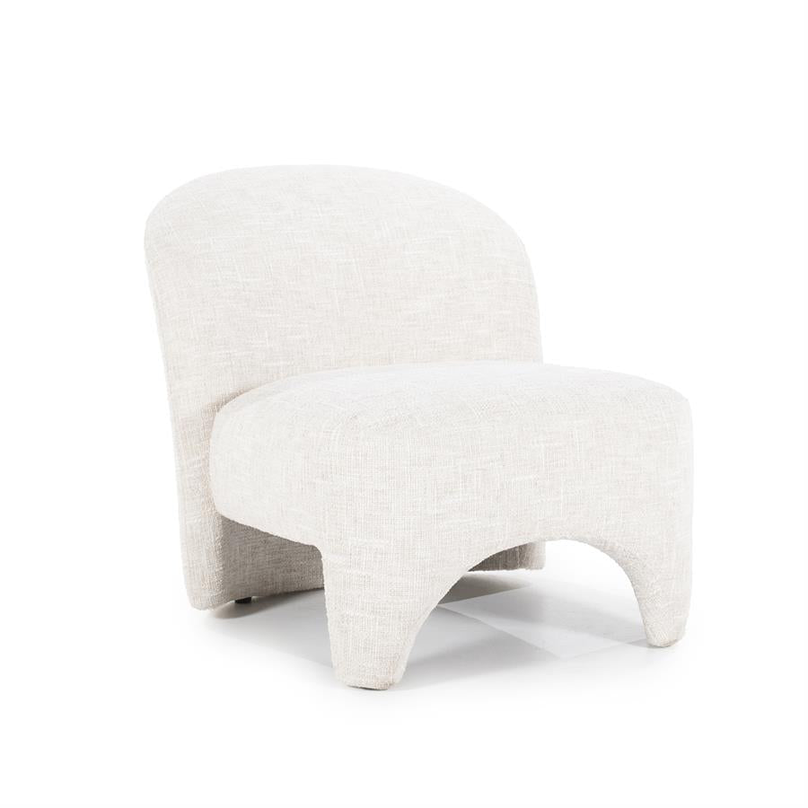 Fauteuil Owen Eleonora zonder armleuning - Beige Batea stof