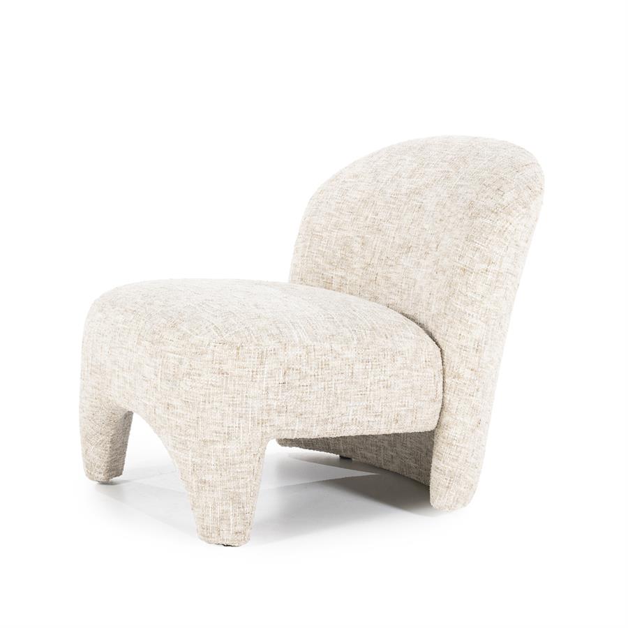 Fauteuil Owen Eleonora zonder armleuning - Taupe Batea stof