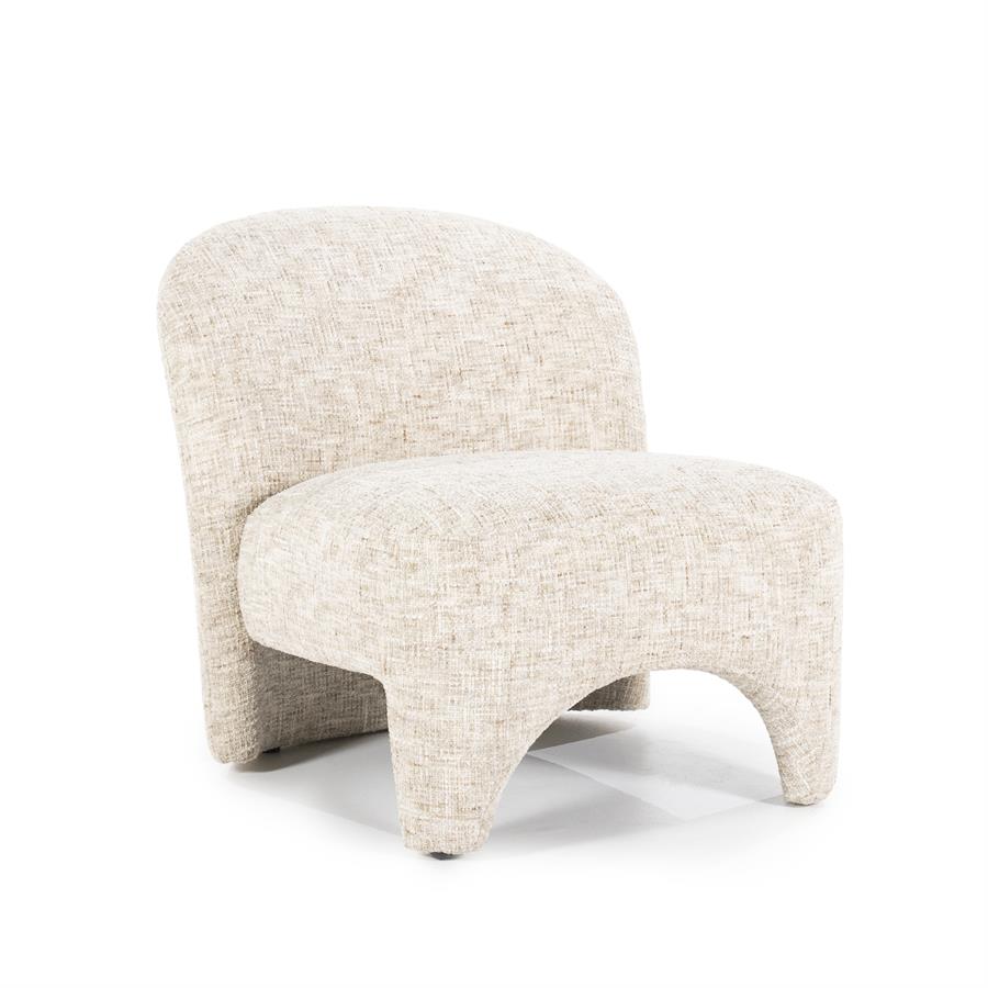 Fauteuil Owen Eleonora zonder armleuning - Taupe Batea stof