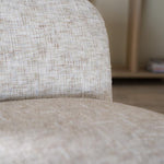 Fauteuil Owen Eleonora zonder armleuning - Taupe Batea stof